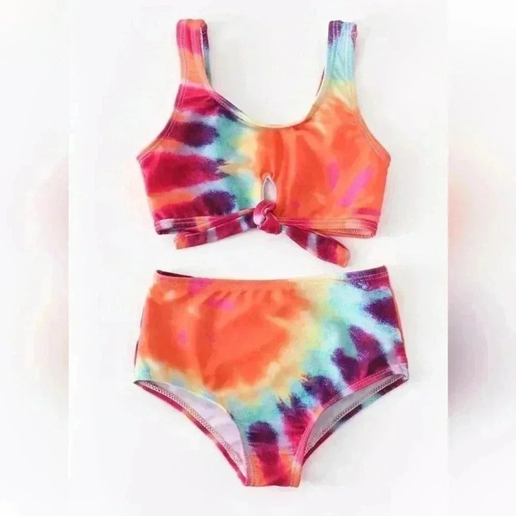 Tie dye tankini and bottoms swim suit for 12m to 2T - Picture 1 of 6